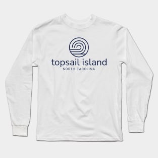 Topsail Island, NC Beach Summer Wave Long Sleeve T-Shirt